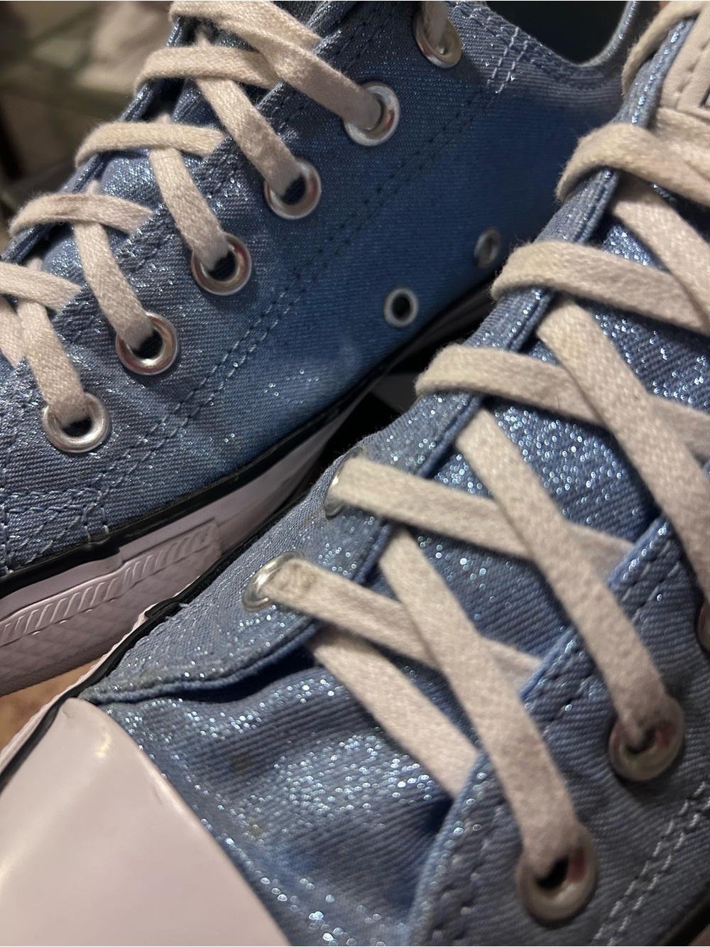 Converse All Star Low Top Sneakers in Light Blue - a little sparkle💙 - Picture 5 of 9